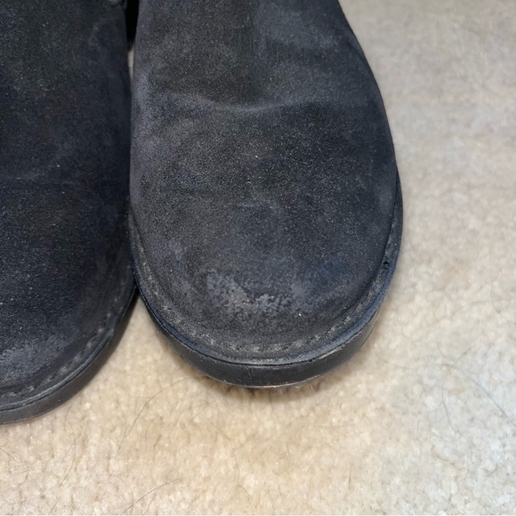 Frye Black Vicky Stud Engineer Suede Boots Size 7 - Picture 6 of 11